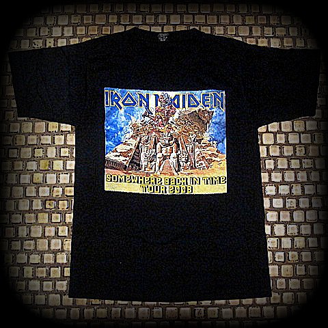 Iron Maiden - Somewhere Back In Time 2008 World Tour - Two Sided Printed T-shirt (#2)